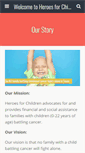 Mobile Screenshot of heroesforchildren.org