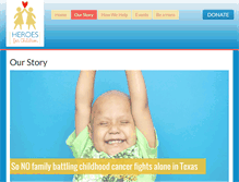Tablet Screenshot of heroesforchildren.org